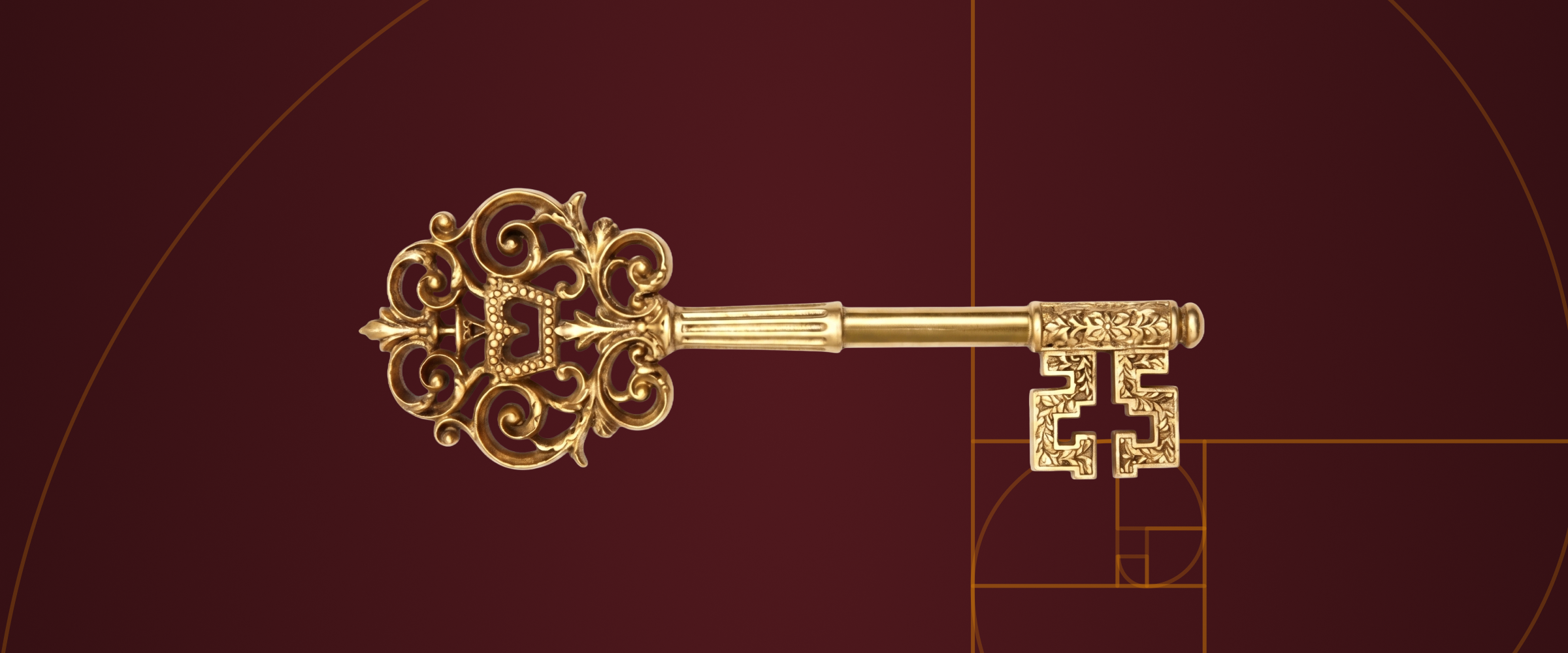 Golden key symbolizing essential web design principles for business website success