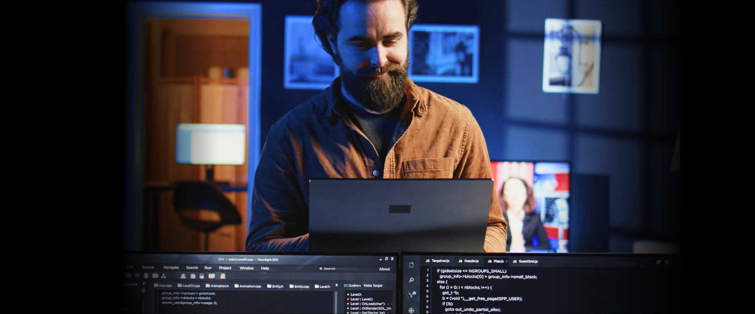 Web developer using AI-powered coding tools to build modern web applications in 2026